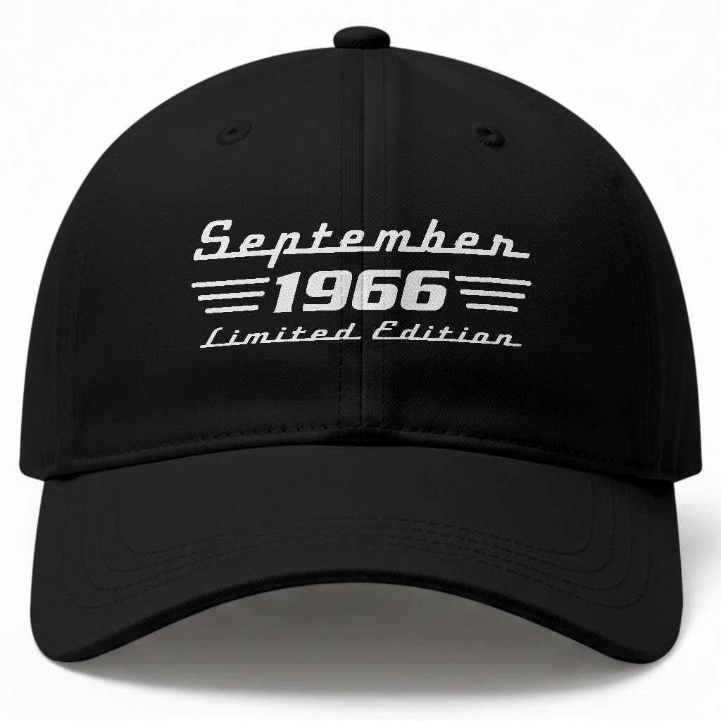 1966 September 60th Birthday Baseball Cap Vintage Limited Edition 60 Year Old Gift