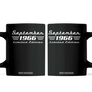 1966 September 60th Birthday Coffee Mug Vintage Limited Edition 60 Year Old Gift
