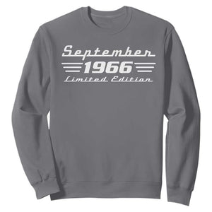 1966 September 60th Birthday Sweatshirt Vintage Limited Edition 60 Year Old Gift