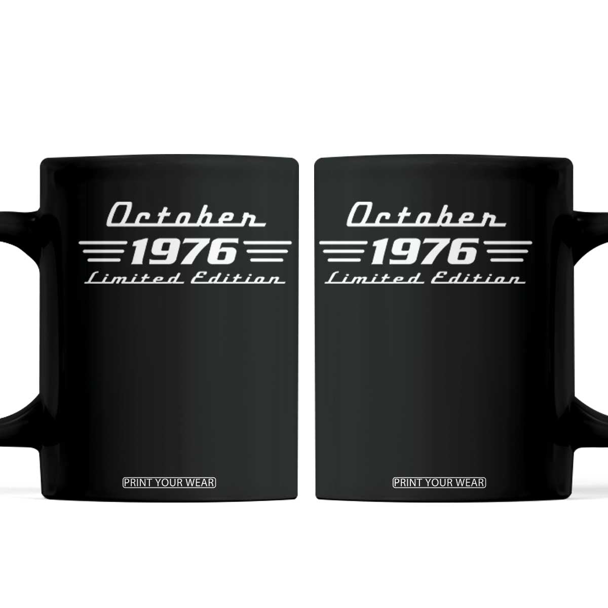 1976 October 50th Birthday Coffee Mug Vintage Limited Edition 50 Year Old Gift