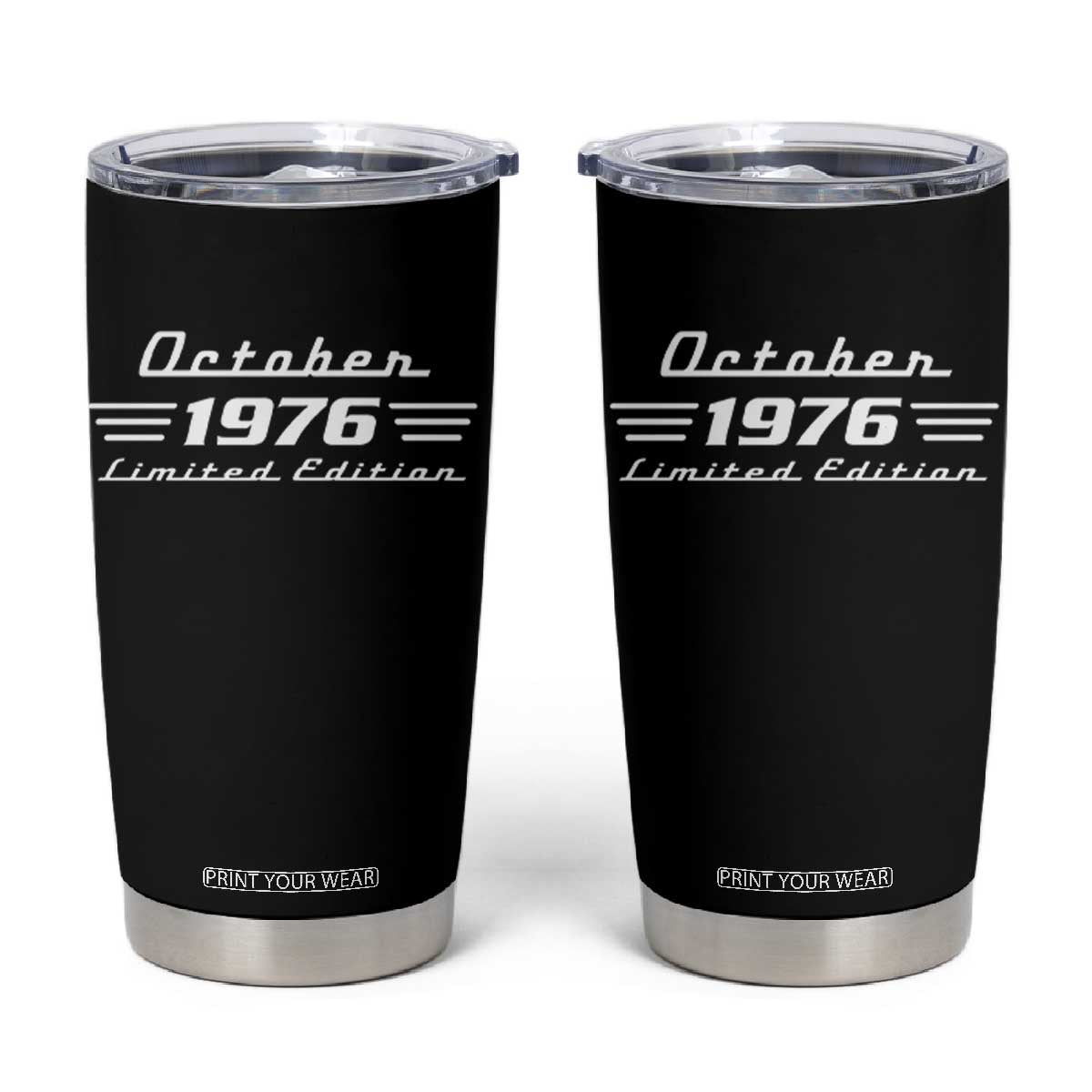 1976 October 50th Birthday Tumbler Cup Vintage Limited Edition 50 Year Old Gift