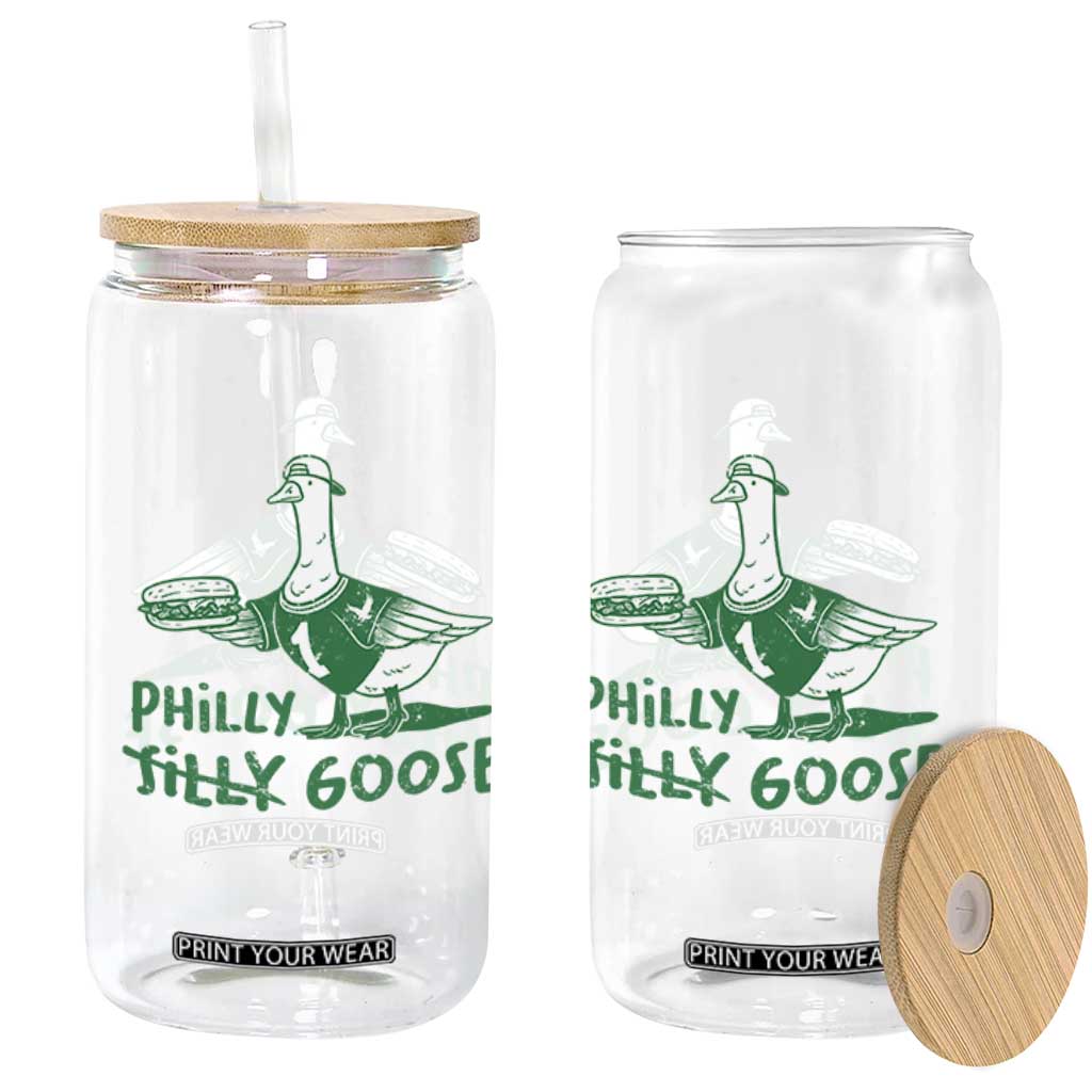Philly Goose Glass Can Funny PFE Fan Silly Gooses TS10 Print Your Wear