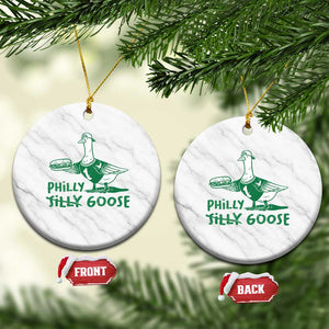 Philly Goose Ceramic Ornament Funny PFE Fan Silly Gooses TS10 1pc White Marble Print Your Wear