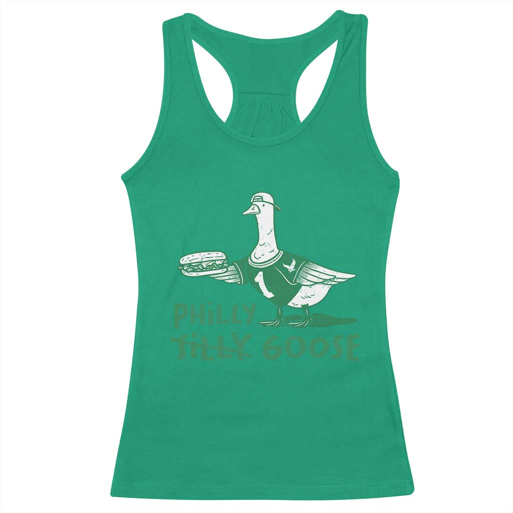 Philly Goose Racerback Tank Top Funny PFE Fan Silly Gooses TS10 Irish Green Print Your Wear