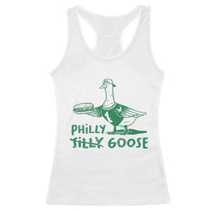 Philly Goose Racerback Tank Top Funny PFE Fan Silly Gooses TS10 White Print Your Wear