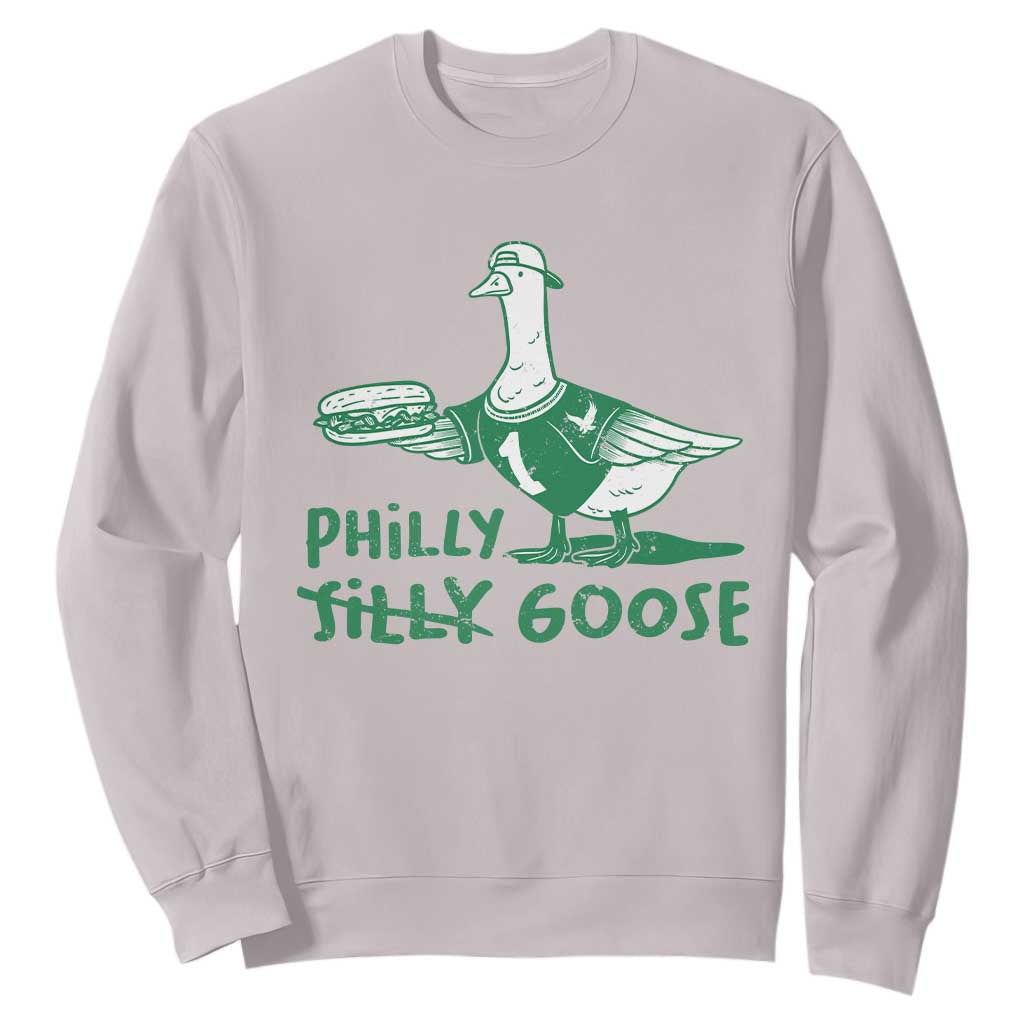 Philly Goose Sweatshirt Funny PFE Fan Silly Gooses TS10 Ice Gray Print Your Wear