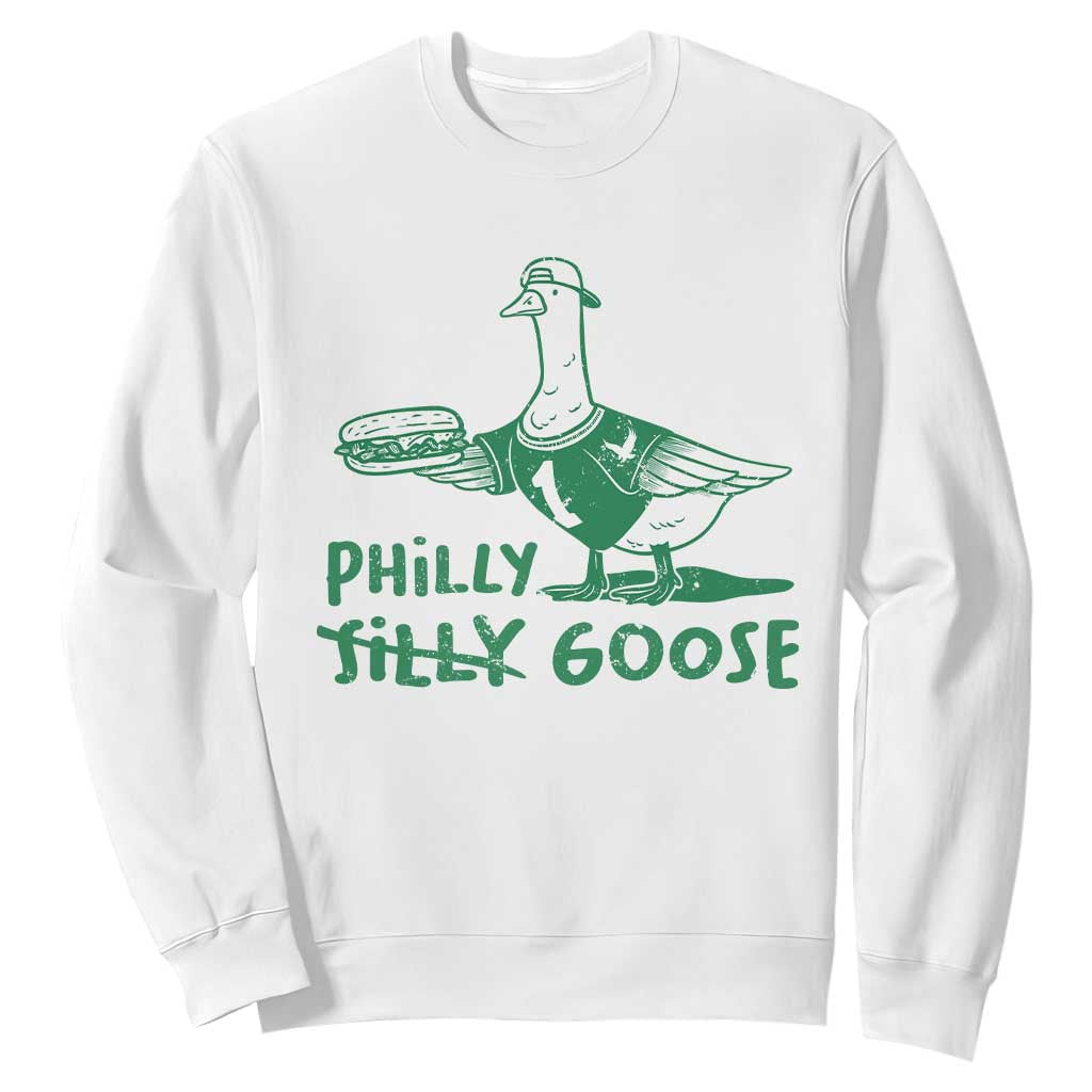 Philly Goose Sweatshirt Funny PFE Fan Silly Gooses TS10 White Print Your Wear