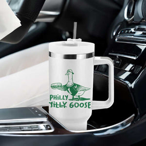 Philly Goose Tumbler With Handle Funny PFE Fan Silly Gooses TS10 Print Your Wear