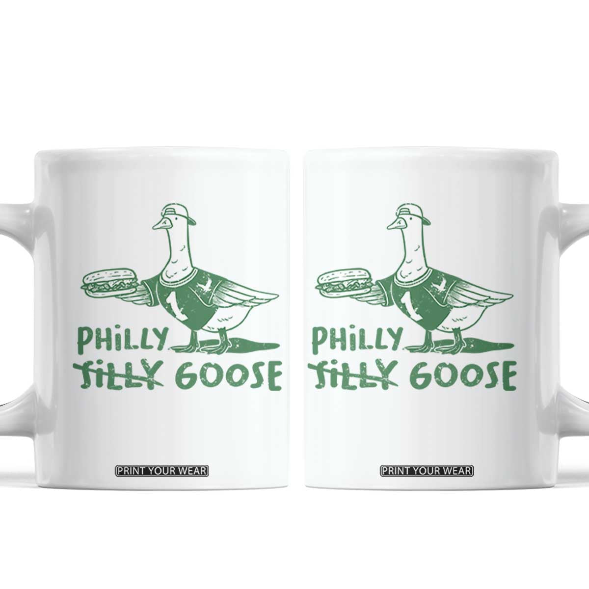 Philly Goose Coffee Mug Funny PFE Fan Silly Gooses TS10 White Print Your Wear