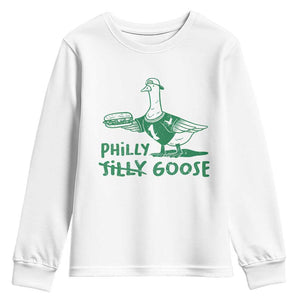 Philly Goose Youth Sweatshirt Funny PFE Fan Silly Gooses TS10 White Print Your Wear