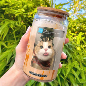 Funny Cat Christmas Glass Can Ring There is Motion at Your Front Door Meme Xmas Tree TS10 Black Print Your Wear
