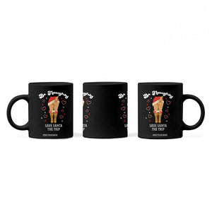 Funny Inappropriate Christmas Coffee Mug Be Naughty Save Santa The Trip TS10 Print Your Wear