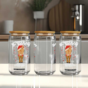 Funny Inappropriate Christmas Glass Can Be Naughty Save Santa The Trip TS10 Print Your Wear
