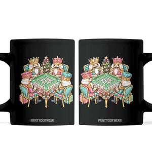 Christmas Nutcracker Mahjong Coffee Mug Mahj Lovers Game Night Holiday