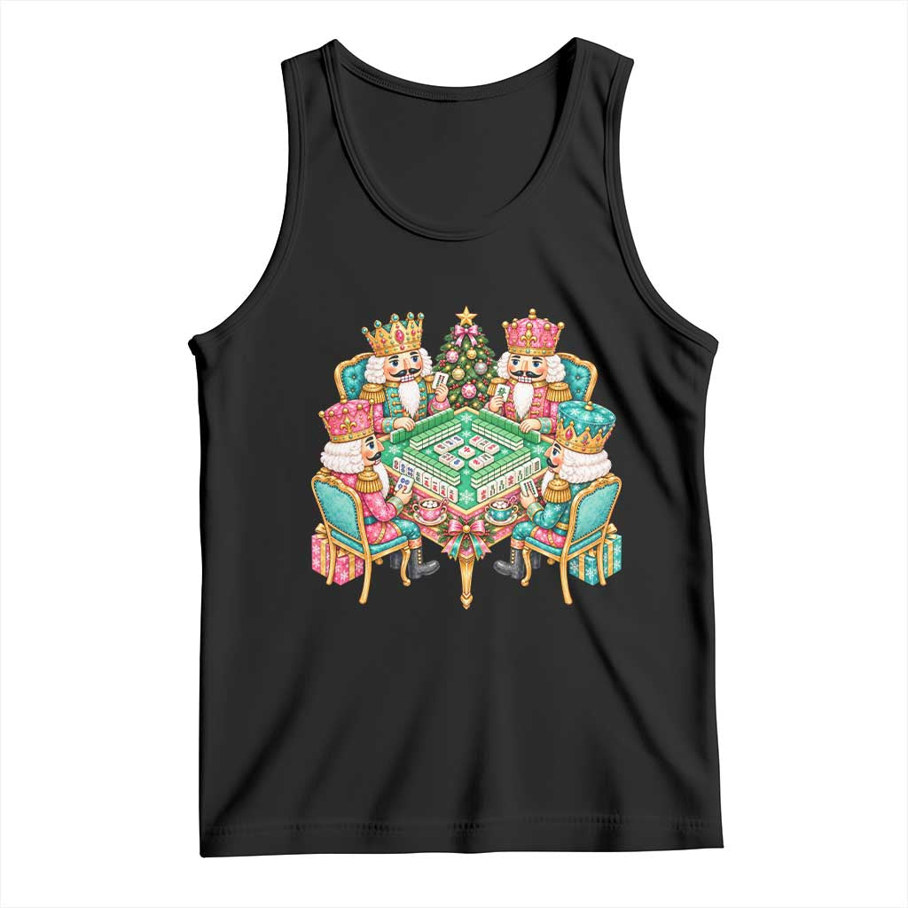 Christmas Nutcracker Mahjong Tank Top Mahj Lovers Game Night Holiday