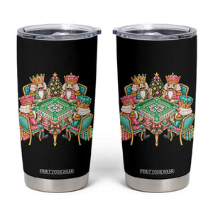 Christmas Nutcracker Mahjong Tumbler Cup Mahj Lovers Game Night Holiday