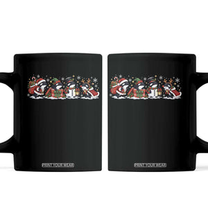 Christmas Orca Whale Coffee Mug Cute Killer Whale Santa Snowman Reindeer Holiday