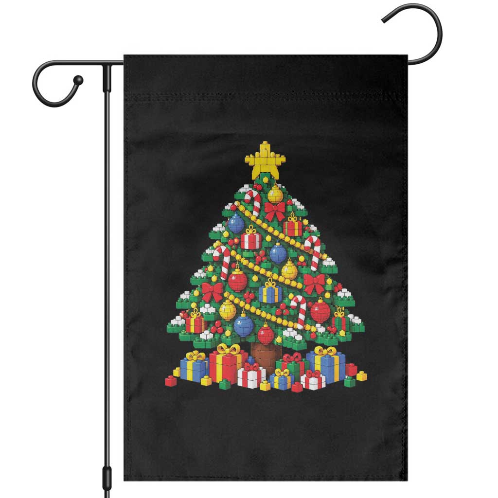 Christmas Tree Blocks Bricks Garden Flag Colorful 3D Building Blocks Game Lovers