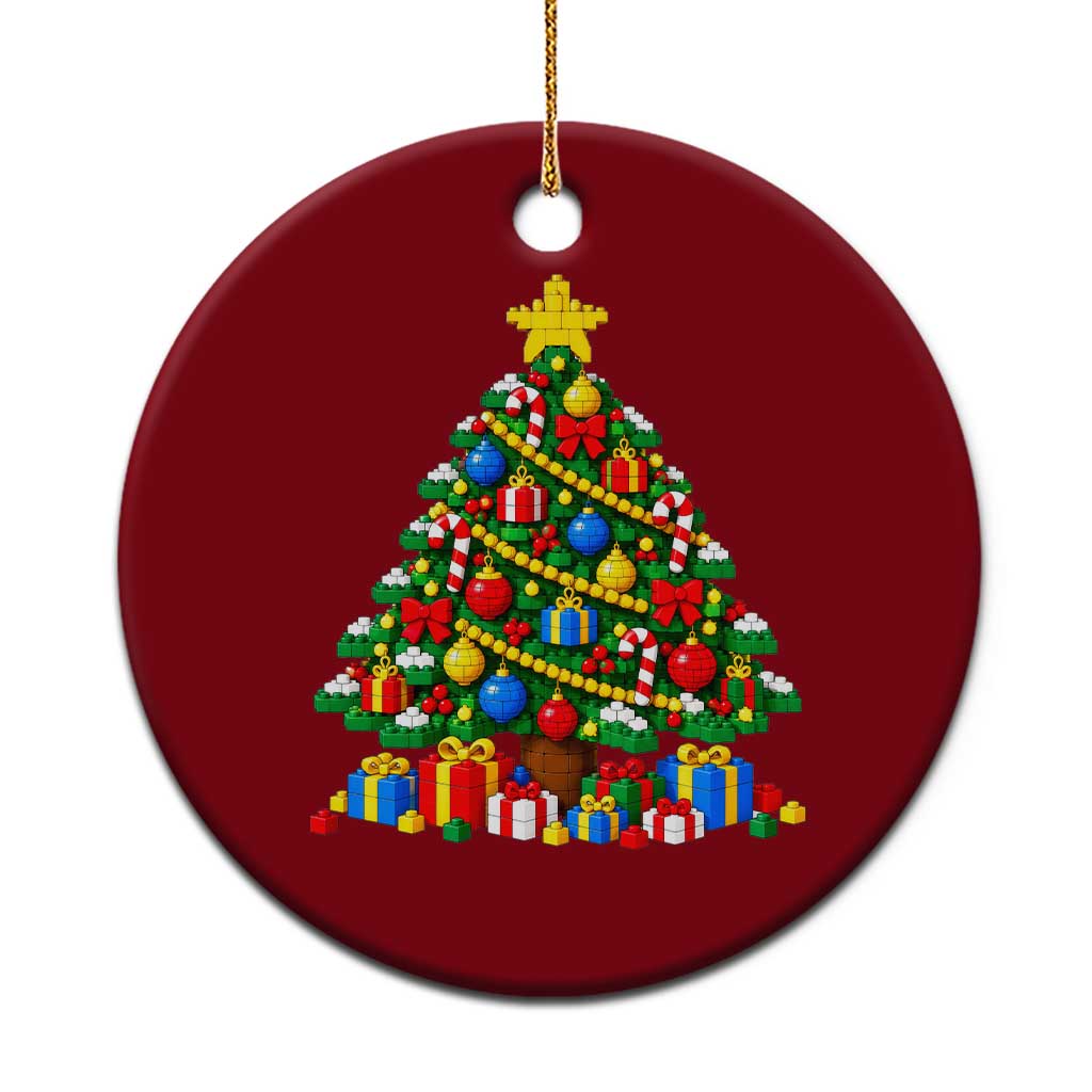 Christmas Tree Blocks Bricks Ceramic Ornament Colorful 3D Building Blocks Game Lovers