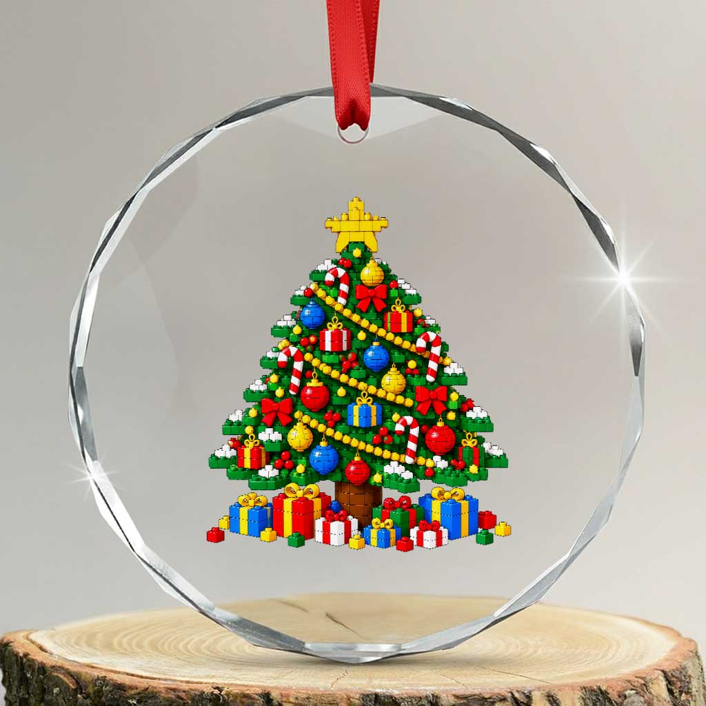 Christmas Tree Blocks Bricks Crystal Glass Ornament Colorful 3D Building Blocks Game Lovers