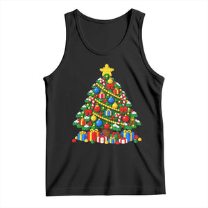 Christmas Tree Blocks Bricks Tank Top Colorful 3D Building Blocks Game Lovers
