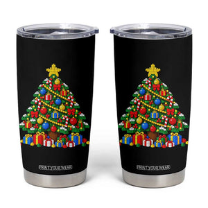 Christmas Tree Blocks Bricks Tumbler Cup Colorful 3D Building Blocks Game Lovers