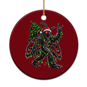 Christmas Mothman Rock On Ceramic Ornament Vintage Heavy Metal Cryptid