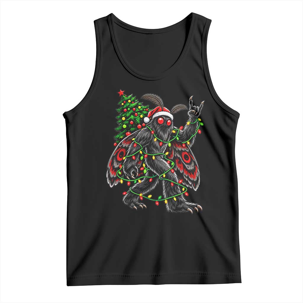 Christmas Mothman Rock On Tank Top Vintage Heavy Metal Cryptid