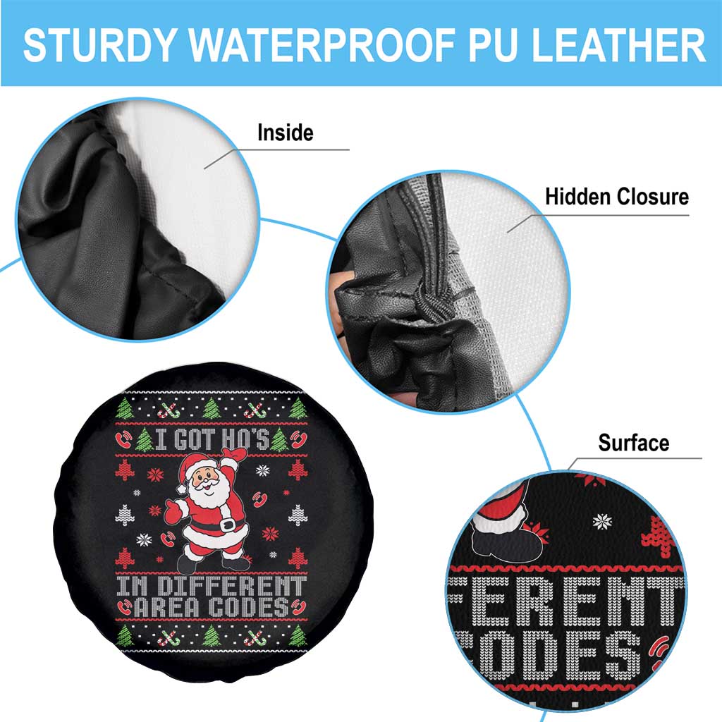 Funny Santa Ugly Christmas Spare Tire Cover I Got Hos in Different Area Codes TS10 Print Your Wear