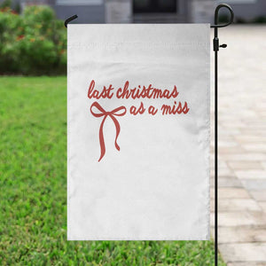 Last Christmas As A Miss Garden Flag Bride To Be Future Mrs Xmas Engaged Gift TS10 Print Your Wear
