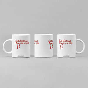 Last Christmas As A Miss Coffee Mug Bride To Be Future Mrs Xmas Engaged Gift TS10 Print Your Wear