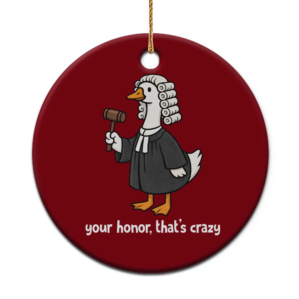 Goose Lawyer Ceramic Ornament Law School Graduation Gift Funny Silly Gooses Lovers TS10 1pc Red Print Your Wear