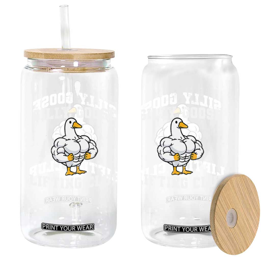 Silly Goose Lifting Club Glass Can Funny Gym Meme TS10 Print Your Wear