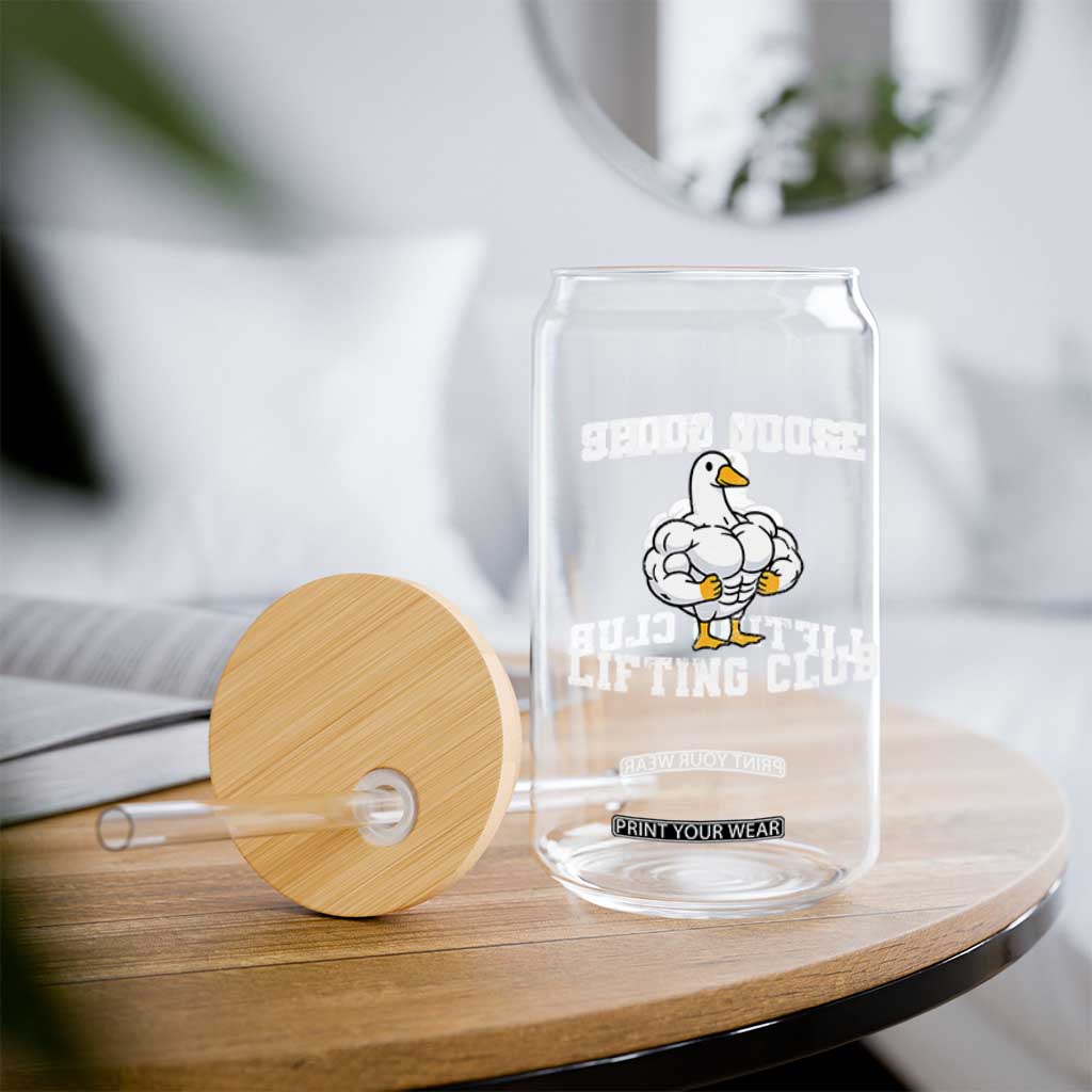 Silly Goose Lifting Club Glass Can Funny Gym Meme TS10 Print Your Wear
