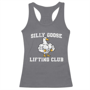 Silly Goose Lifting Club Racerback Tank Top Funny Gym Meme TS10 Charcoal Print Your Wear