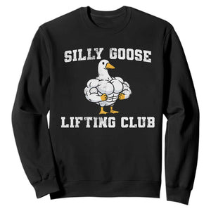 Silly Goose Lifting Club Sweatshirt Funny Gym Meme TS10 Black Print Your Wear