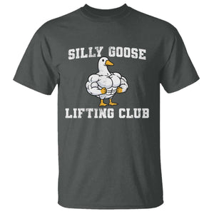 Silly Goose Lifting Club T Shirt Funny Gym Meme TS10 Dark Heather Print Your Wear
