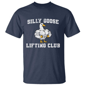 Silly Goose Lifting Club T Shirt Funny Gym Meme TS10 Navy Print Your Wear