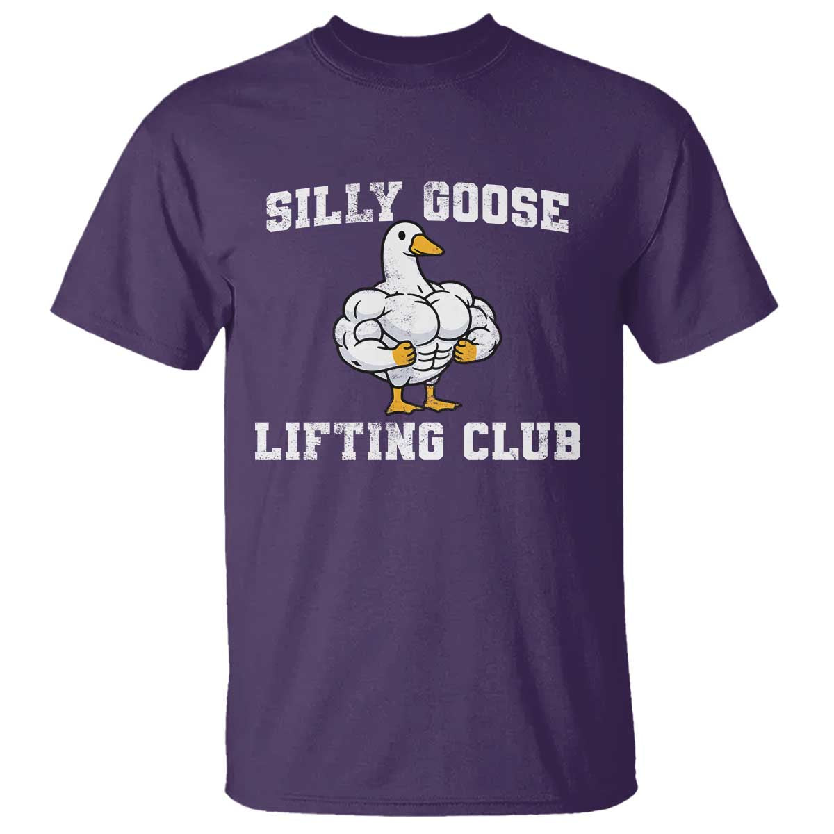Silly Goose Lifting Club T Shirt Funny Gym Meme TS10 Purple Print Your Wear