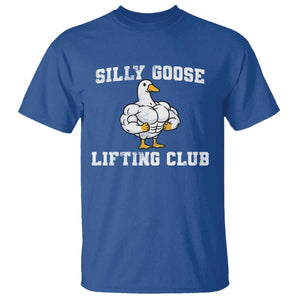 Silly Goose Lifting Club T Shirt Funny Gym Meme TS10 Royal Blue Print Your Wear