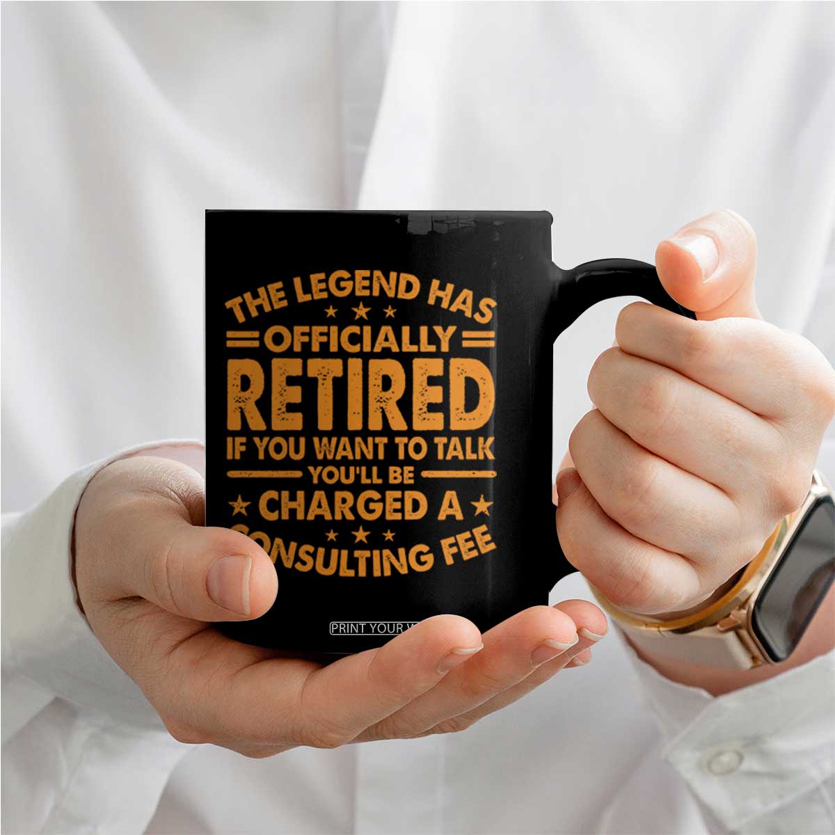 Funny Retirement Coffee Mug Funny The Legend Has Retired TS10 Print Your Wear
