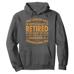 Funny Retirement Hoodie Funny The Legend Has Retired TS10 Dark Heather Print Your Wear