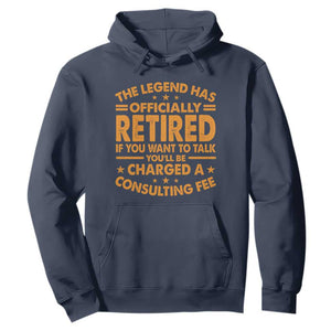 Funny Retirement Hoodie Funny The Legend Has Retired TS10 Navy Print Your Wear