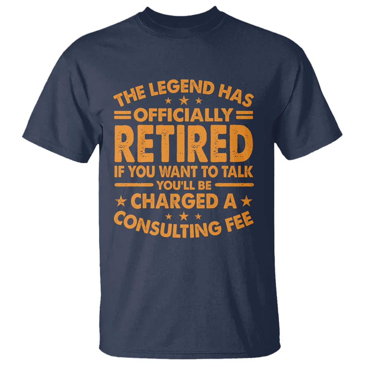 Funny Retirement T Shirt Funny The Legend Has Retired TS10 Navy Print Your Wear