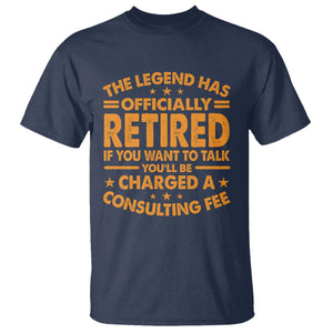 Funny Retirement T Shirt Funny The Legend Has Retired TS10 Navy Print Your Wear
