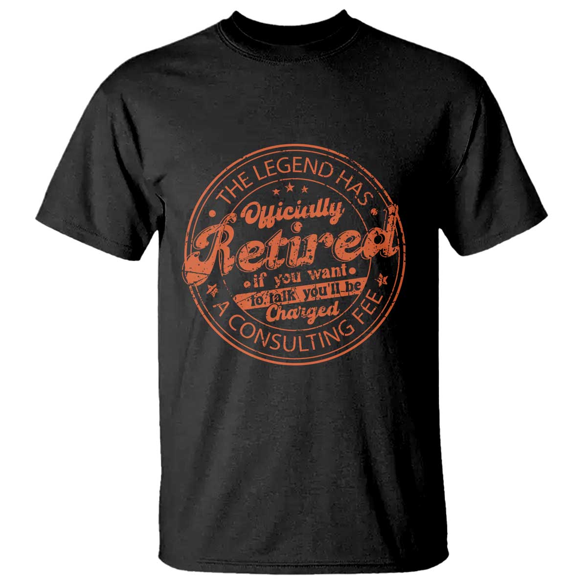 The Legend Has Retired T Shirt Retro Funny Retirement Gift Dad Humor TS10 Black Print Your Wear