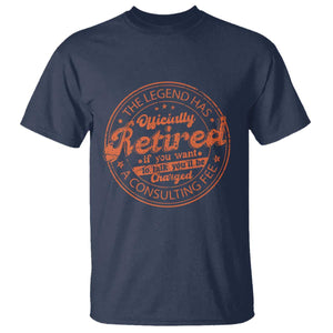 The Legend Has Retired T Shirt Retro Funny Retirement Gift Dad Humor TS10 Navy Print Your Wear