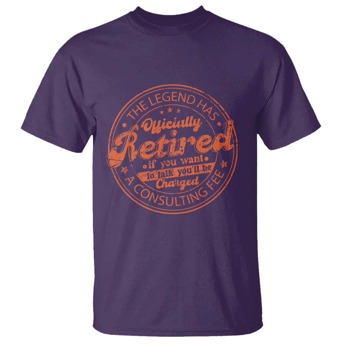 The Legend Has Retired T Shirt Retro Funny Retirement Gift Dad Humor TS10 Purple Print Your Wear