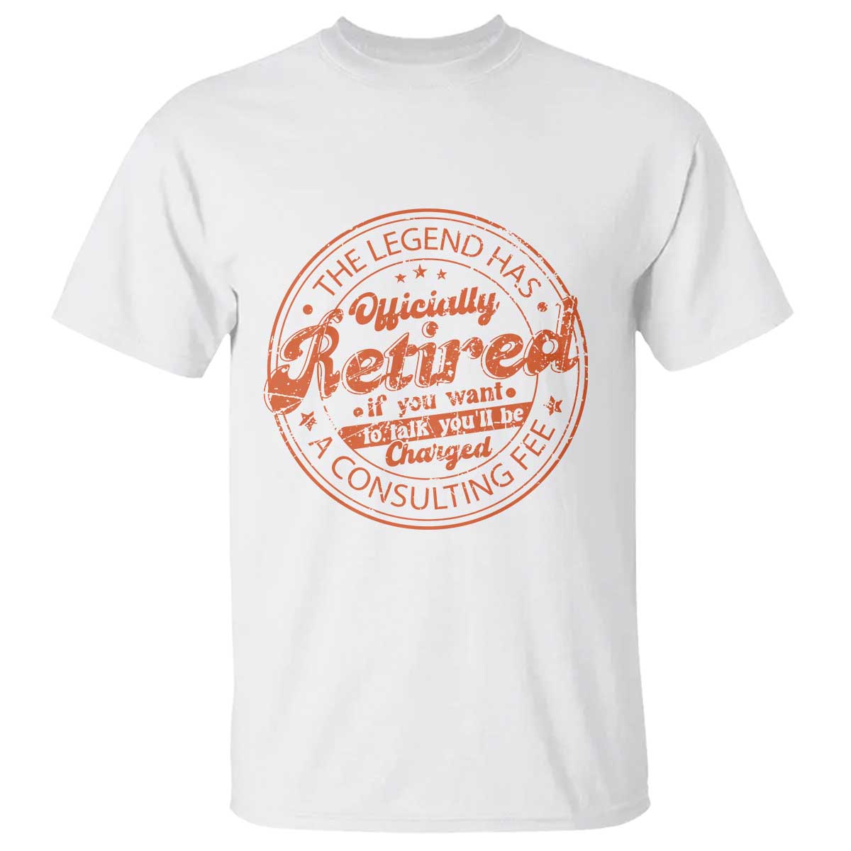 The Legend Has Retired T Shirt Retro Funny Retirement Gift Dad Humor TS10 White Print Your Wear