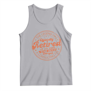 The Legend Has Retired Tank Top Retro Funny Retirement Gift Dad Humor TS10 Athletic Heather Print Your Wear
